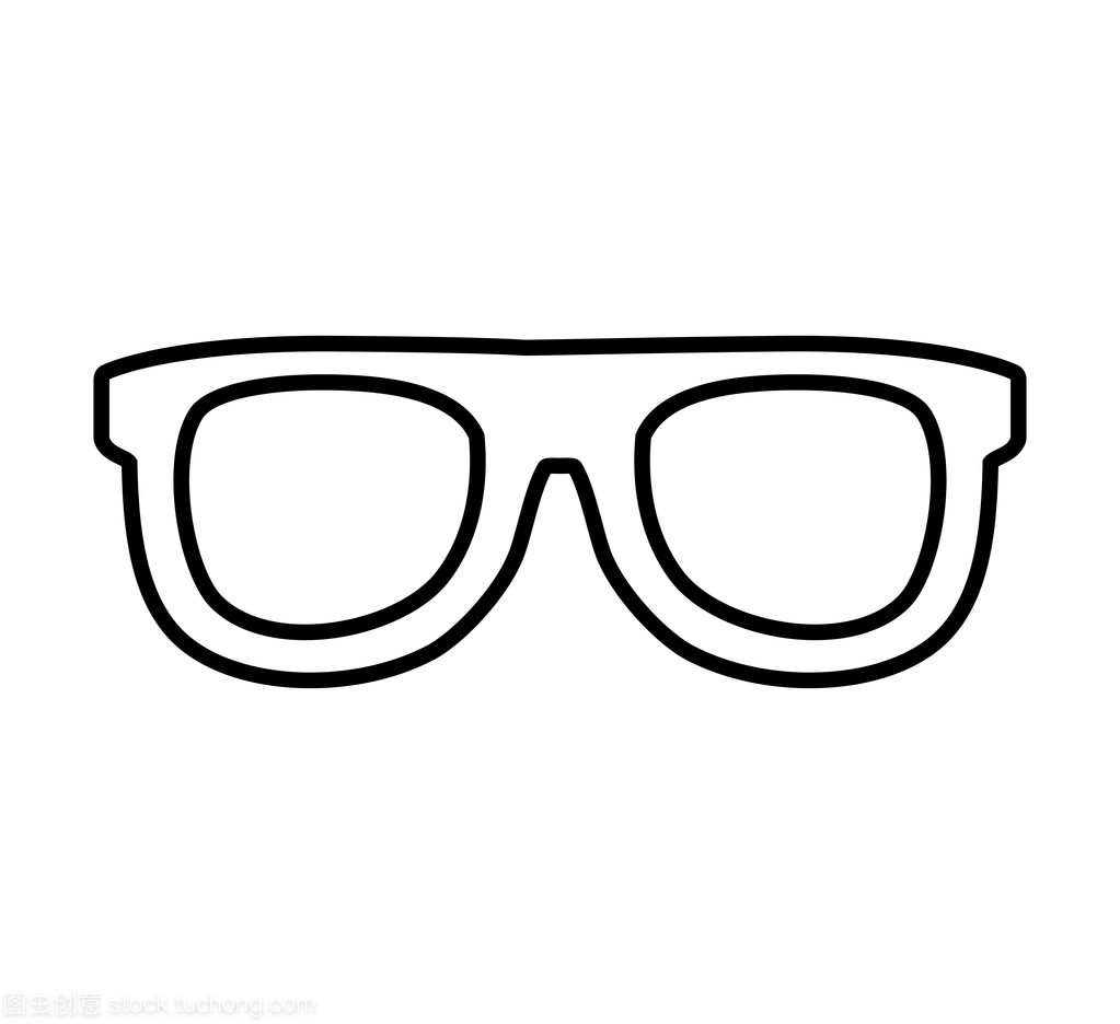 眼镜时尚附件图标 矢量图形的设计与应用